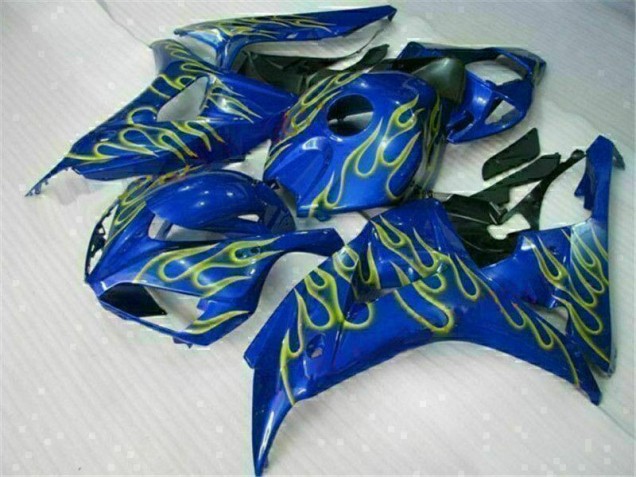 Discount 2006-2007 Yellow Flame Blue Honda CBR1000RR Replacement Fairings UK Discount 2006-2007 Yellow Flame Blue Honda CBR1000RR Replacement Fairings UK