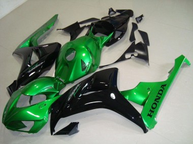 Discount 2006-2007 Black Green Honda CBR1000RR Motorcycle Fairing Kits UK