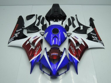 Discount 2006-2007 Burgandy and Blue Honda CBR1000RR Bike Fairing UK