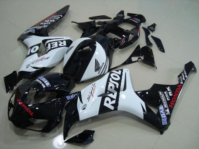 Discount 2006-2007 Black White Repsol Honda CBR1000RR Motorcycle Replacement Fairings UK Discount 2006-2007 Black White Repsol Honda CBR1000RR Motorcycle Replacement Fairings UK