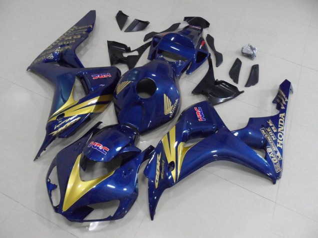 Discount 2006-2007 Dark Blue with Gold Stripe Honda CBR1000RR Motorcycle Fairing Kits UK Discount 2006-2007 Dark Blue with Gold Stripe Honda CBR1000RR Motorcycle Fairing Kits UK