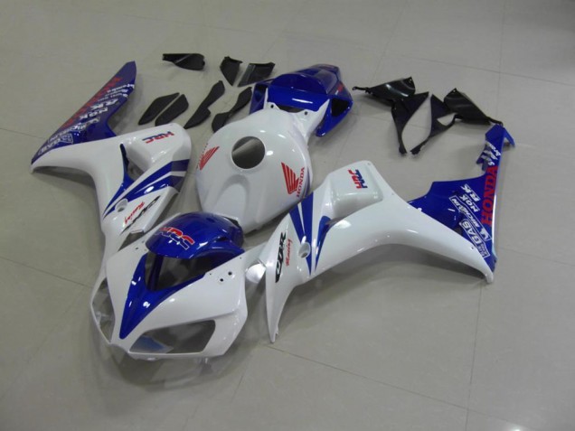 Discount 2006-2007 Pearl White Blue Honda CBR1000RR Motorcycle Fairings Kits UK Discount 2006-2007 Pearl White Blue Honda CBR1000RR Motorcycle Fairings Kits UK
