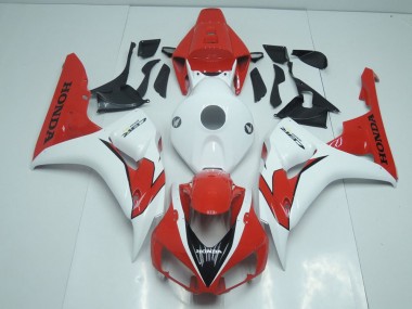 Discount 2006-2007 Orange Red and White Honda CBR1000RR Moto Fairings UK