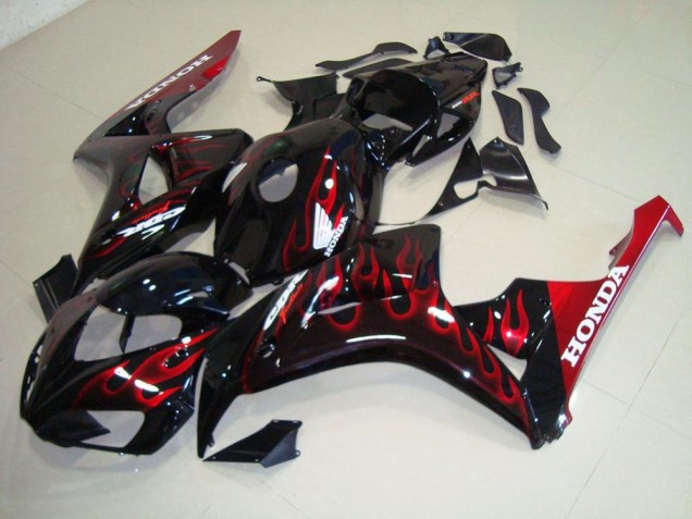 Discount 2006-2007 Red Flame Honda CBR1000RR Motorcylce Fairings UK Discount 2006-2007 Red Flame Honda CBR1000RR Motorcylce Fairings UK