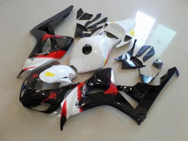 Discount 2006-2007 White Black with No Sticker Honda CBR1000RR Bike Fairing Kit UK