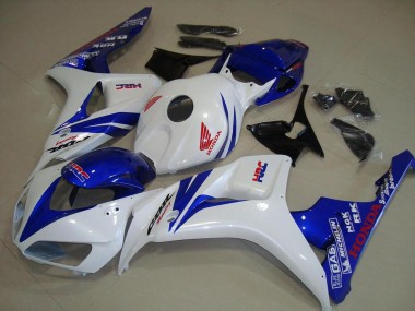 Discount 2006-2007 White and Blue Honda CBR1000RR Replacement Fairings UK
