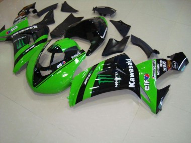 Discount 2006-2007 Green Monster Race Kawasaki ZX10R Motorcycle Fairings Kit UK