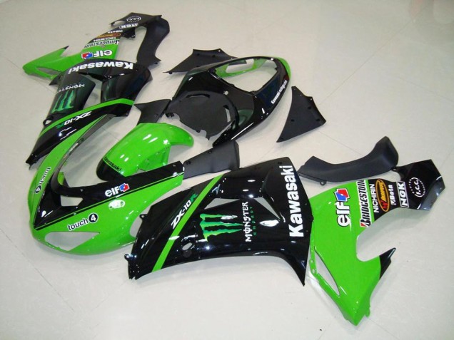 Discount 2006-2007 Green Monster Kawasaki ZX10R Bike Fairings UK Discount 2006-2007 Green Monster Kawasaki ZX10R Bike Fairings UK