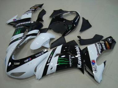 Discount 2006-2007 White Monster Kawasaki ZX10R Motorcycle Bodywork UK
