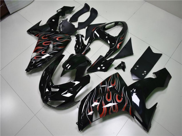 Discount 2006-2007 Black Grey Red Kawasaki ZX10R Motorbike Fairing UK Discount 2006-2007 Black Grey Red Kawasaki ZX10R Motorbike Fairing UK