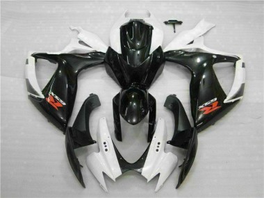 Discount 2006-2007 White Black Suzuki GSXR 600/750 Motorcycle Fairings Kit UK