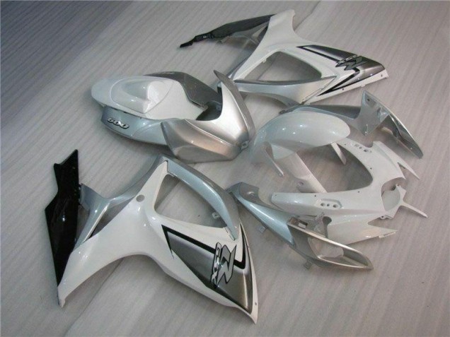 Discount 2006-2007 White Silver Suzuki GSXR 600/750 Motorcycle Fairing UK Discount 2006-2007 White Silver Suzuki GSXR 600/750 Motorcycle Fairing UK