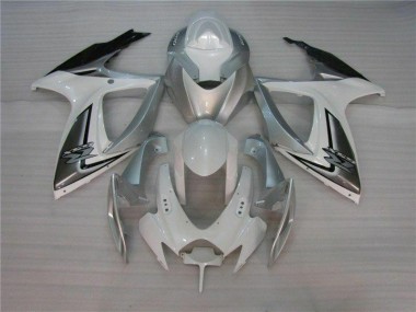 Discount 2006-2007 White Silver Suzuki GSXR 600/750 Motorcycle Fairing UK