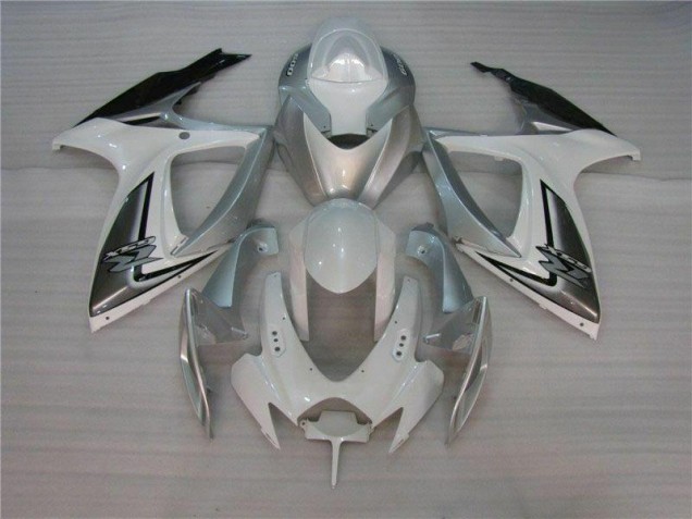 Discount 2006-2007 White Silver Suzuki GSXR 600/750 Motorcycle Fairing UK Discount 2006-2007 White Silver Suzuki GSXR 600/750 Motorcycle Fairing UK