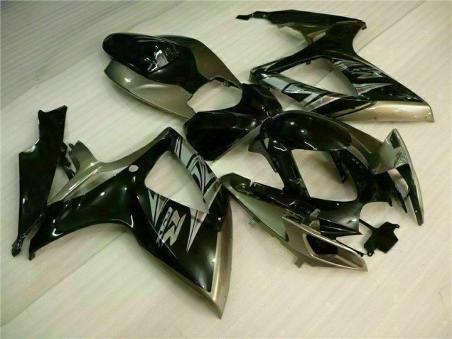 Discount 2006-2007 Black Grey Suzuki GSXR 600/750 Motorcycle Fairing Kits UK Discount 2006-2007 Black Grey Suzuki GSXR 600/750 Motorcycle Fairing Kits UK