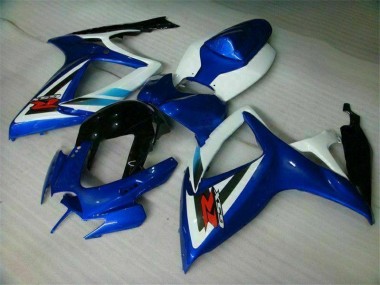 Discount 2006-2007 Blue White Suzuki GSXR 600/750 Bike Fairings UK