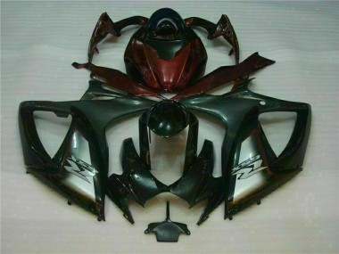 Discount 2006-2007 Black Red Suzuki GSXR 600/750 Motorcycle Fairings UK