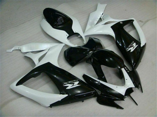 Discount 2006-2007 Black White Suzuki GSXR 600/750 Motorcycle Replacement Fairings UK Discount 2006-2007 Black White Suzuki GSXR 600/750 Motorcycle Replacement Fairings UK