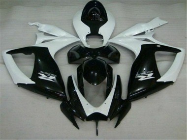 Discount 2006-2007 Black White Suzuki GSXR 600/750 Motorcycle Replacement Fairings UK