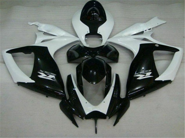 Discount 2006-2007 Black White Suzuki GSXR 600/750 Motorcycle Replacement Fairings UK Discount 2006-2007 Black White Suzuki GSXR 600/750 Motorcycle Replacement Fairings UK