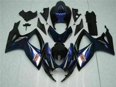 Discount 2006-2007 Black Blue Suzuki GSXR 600/750 Bike Fairings UK
