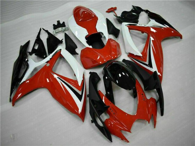 Discount 2006-2007 Red White Suzuki GSXR 600/750 Motorcycle Fairings Kits UK