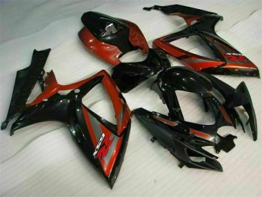 Discount 2006-2007 Black Red Suzuki GSXR 600/750 Motorcyle Fairings UK