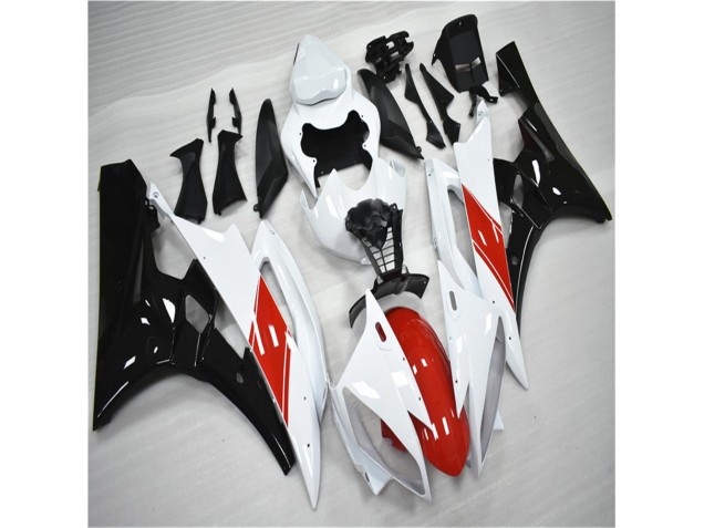 Discount 2006-2007 Red White Black Yamaha YZF R6 Moto Fairings UK Discount 2006-2007 Red White Black Yamaha YZF R6 Moto Fairings UK