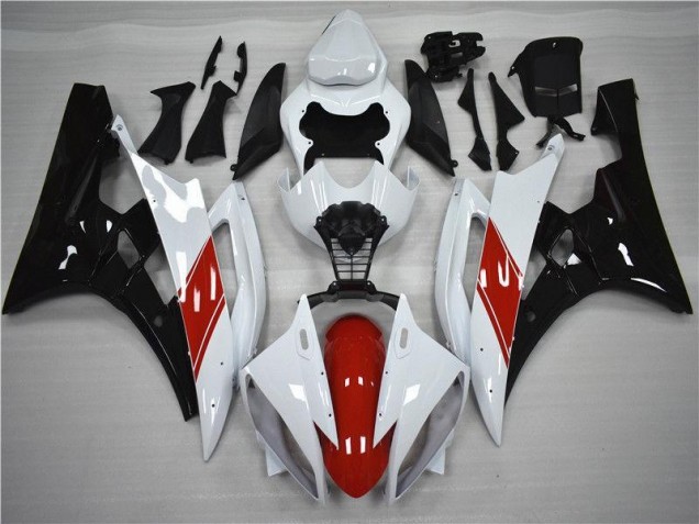 Discount 2006-2007 Red White Black Yamaha YZF R6 Moto Fairings UK Discount 2006-2007 Red White Black Yamaha YZF R6 Moto Fairings UK