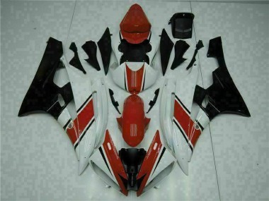 Discount 2006-2007 Red White Yamaha YZF R6 Motorcycle Fairings & Plastics UK
