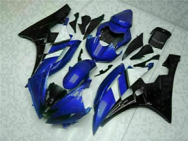 Discount 2006-2007 Blue Black Yamaha YZF R6 Motorcycle Fairing Kit UK
