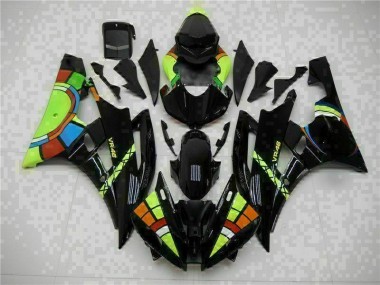 Discount 2006-2007 Black Yamaha YZF R6 Motorcycle Replacement Fairings UK