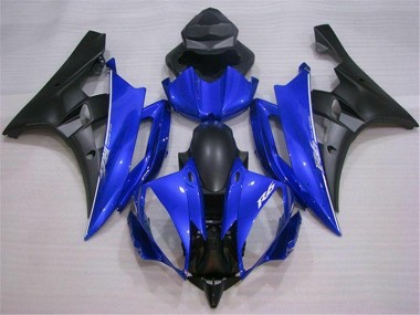 Discount 2006-2007 Blue Black Yamaha YZF R6 Motor Fairings UK