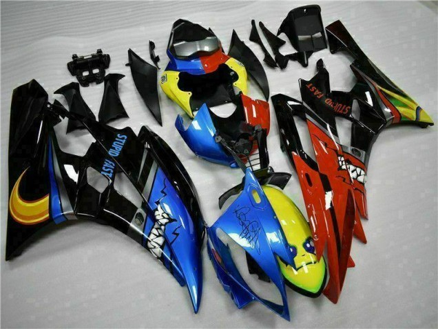 Discount 2006-2007 Yellow Blue Red Yamaha YZF R6 Motorcycle Fairings Kit UK