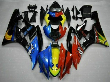 Discount 2006-2007 Yellow Blue Red Yamaha YZF R6 Motorcycle Fairings Kit UK