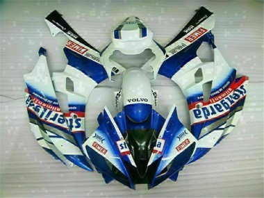Discount 2006-2007 White Blue Yamaha YZF R6 Motorbike Fairing UK