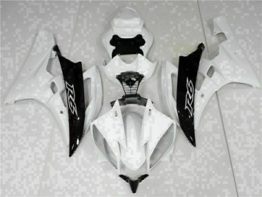 Discount 2006-2007 White Black Yamaha YZF R6 Bike Fairings UK