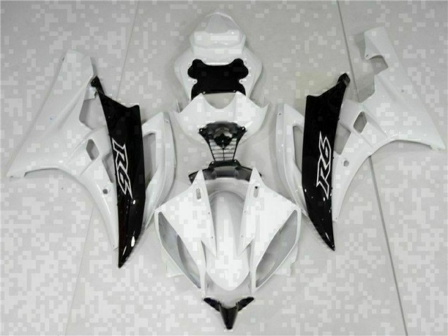 Discount 2006-2007 White Black Yamaha YZF R6 Bike Fairings UK Discount 2006-2007 White Black Yamaha YZF R6 Bike Fairings UK