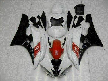 Discount 2006-2007 White Black Yamaha YZF R6 Motorbike Fairing UK