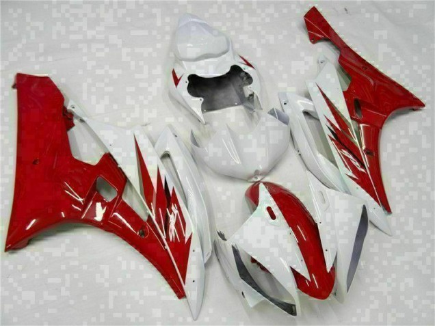 Discount 2006-2007 Red White Yamaha YZF R6 Motorcycle Bodywork UK Discount 2006-2007 Red White Yamaha YZF R6 Motorcycle Bodywork UK