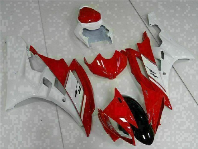 Discount 2006-2007 Red White Yamaha YZF R6 Motorcyle Fairings UK Discount 2006-2007 Red White Yamaha YZF R6 Motorcyle Fairings UK