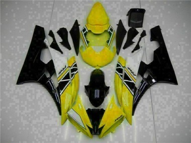 Discount 2006-2007 Yellow Black Yamaha YZF R6 Motorcycle Fairing Kit UK