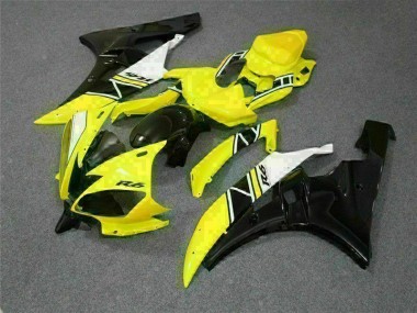 Discount 2006-2007 Yellow Yamaha YZF R6 Bike Fairing UK