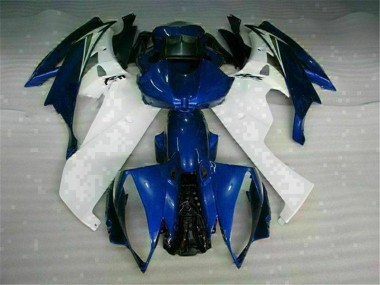 Discount 2006-2007 White Blue Yamaha YZF R6 Bike Fairings UK
