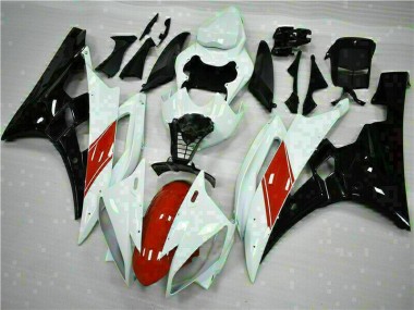 Discount 2006-2007 White Yamaha YZF R6 Replacement Motorcycle Fairings UK