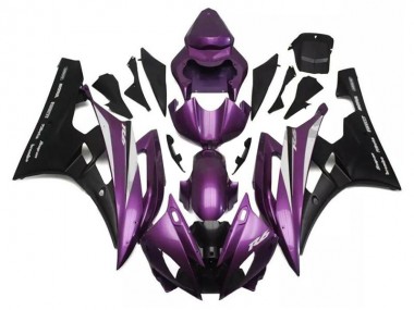 Discount 2006-2007 Purple Black Yamaha YZF R6 Motorcylce Fairings UK