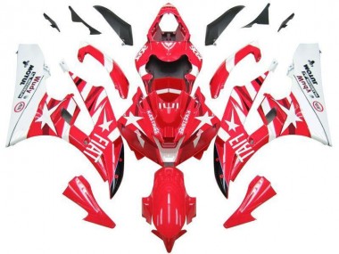 Discount 2006-2007 Red White Star Fiat Yamaha YZF R6 Motorbike Fairings UK