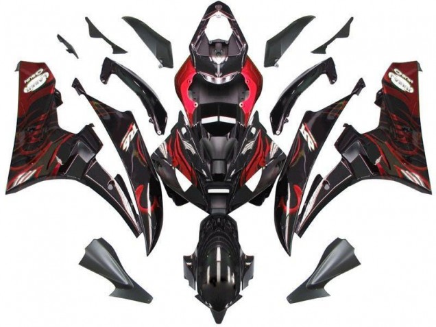 Discount 2006-2007 Black Red Flame Yamaha YZF R6 Bike Fairing UK Discount 2006-2007 Black Red Flame Yamaha YZF R6 Bike Fairing UK