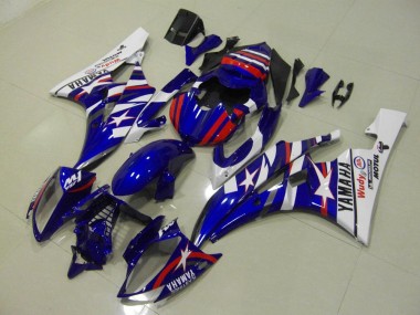 Discount 2006-2007 Red Blue Star Yamaha YZF R6 Bike Fairings UK