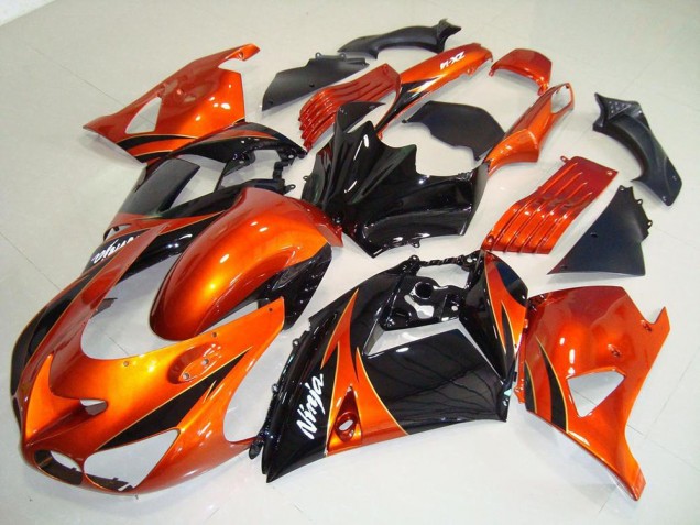 Discount 2006-2011 Orange Black Kawasaki ZX14R ZZR1400 Motorbike Fairings UK Discount 2006-2011 Orange Black Kawasaki ZX14R ZZR1400 Motorbike Fairings UK